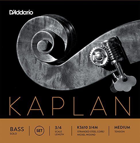 D'addario Ks610 3/4m Kaplan Solo Double Bass String Set, 3/4 Scale, Medium Tensi